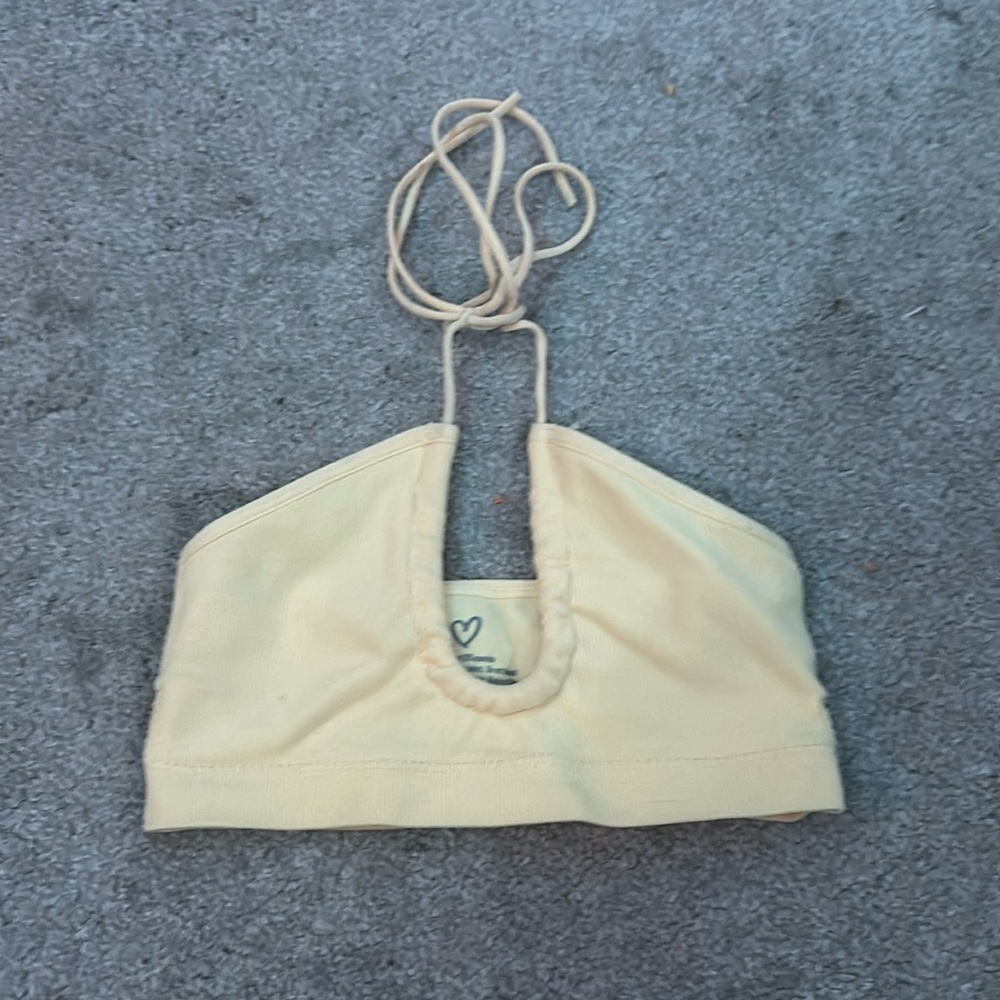 yellow beach top